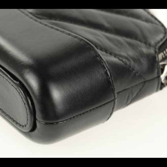 Chanel Gabrielle Chevron Black Clutch Chain Bag - Picture 3 of 8